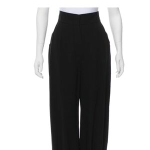 Fendi Black High-Rise Straight-Leg Pants